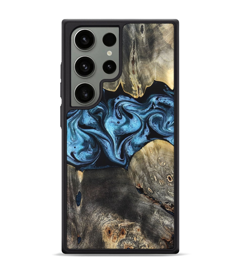 Galaxy S24 Ultra Wood Phone Case - Bree (Blue, 821240)