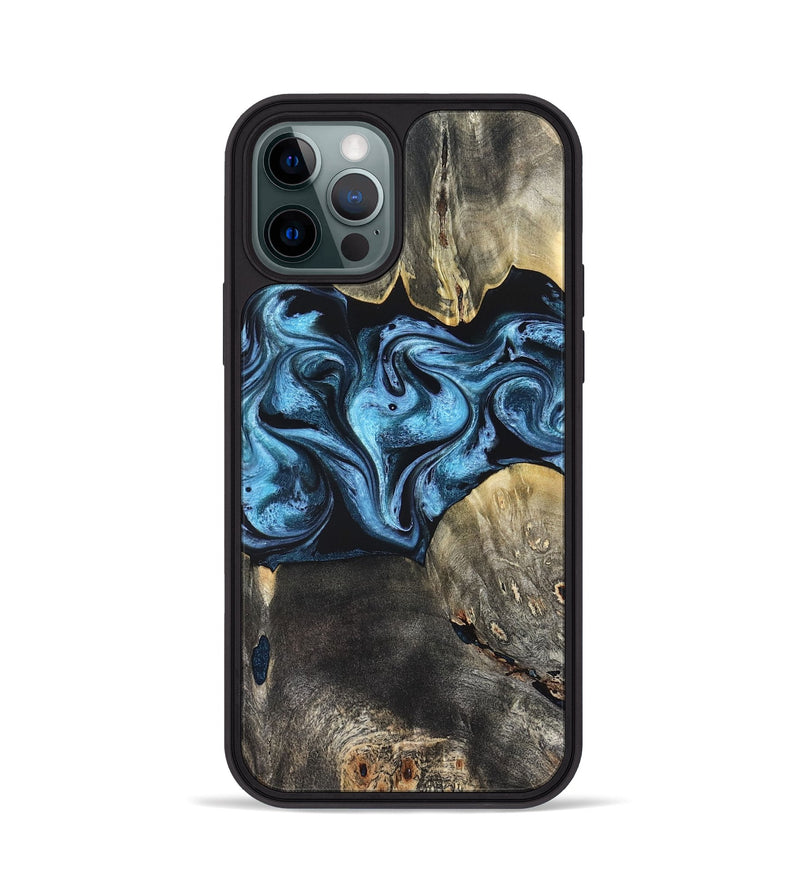 iPhone 12 Pro Wood Phone Case - Bree (Blue, 821240)