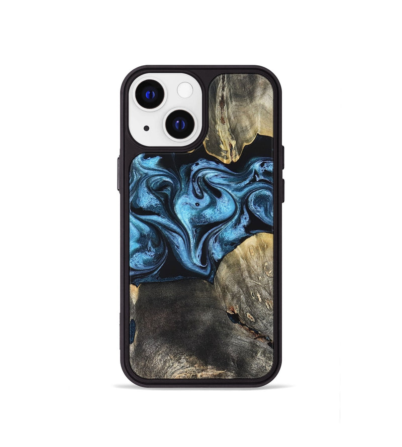 iPhone 13 mini Wood Phone Case - Bree (Blue, 821240)
