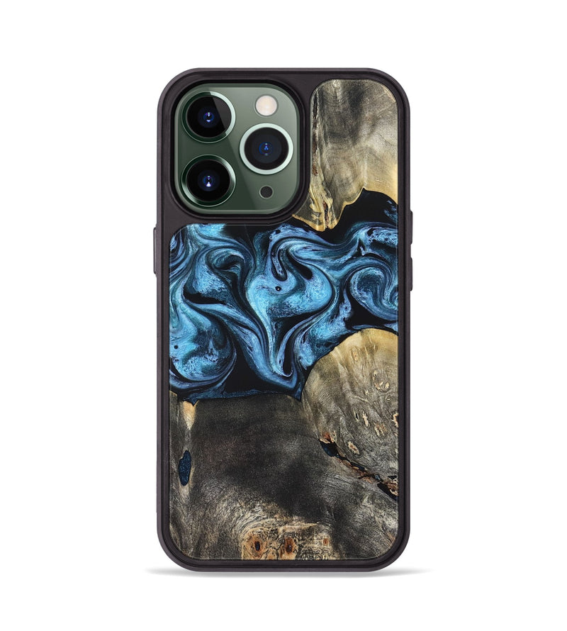 iPhone 13 Pro Wood Phone Case - Bree (Blue, 821240)