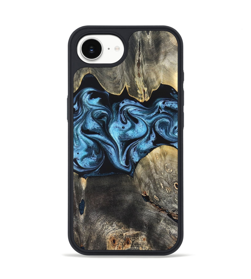 iPhone 16e Wood Phone Case - Bree (Blue, 821240)