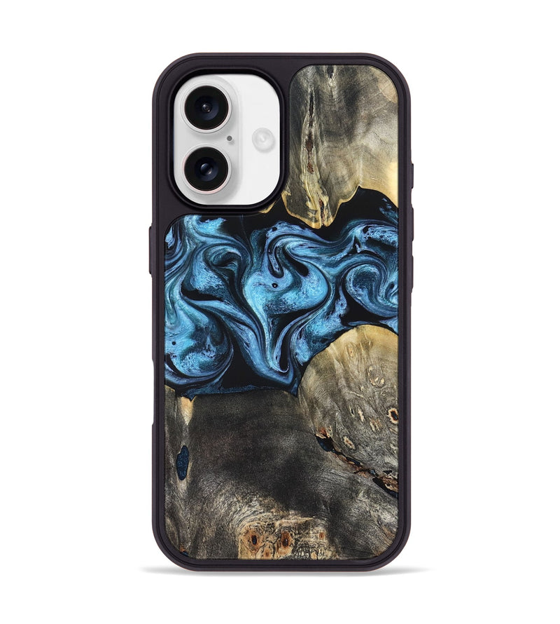 iPhone 17 Wood Phone Case - Bree (Blue, 821240)