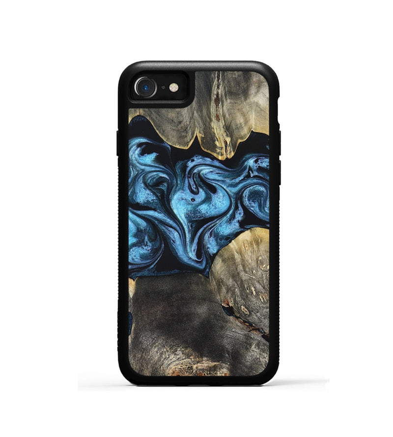 iPhone SE Wood Phone Case - Bree (Blue, 821240)