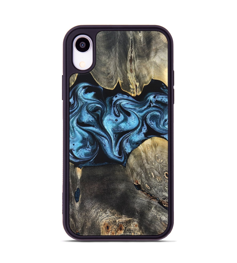 iPhone Xr Wood Phone Case - Bree (Blue, 821240)