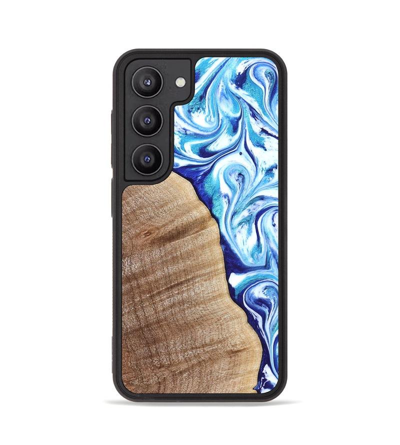 Galaxy S23 Wood Phone Case - Vito (Blue, 821241)
