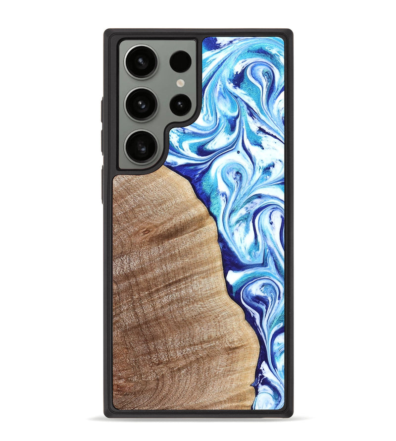 Galaxy S23 Ultra Wood Phone Case - Vito (Blue, 821241)