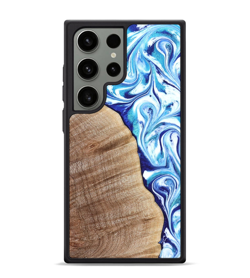 Galaxy S24 Ultra Wood Phone Case - Vito (Blue, 821241)