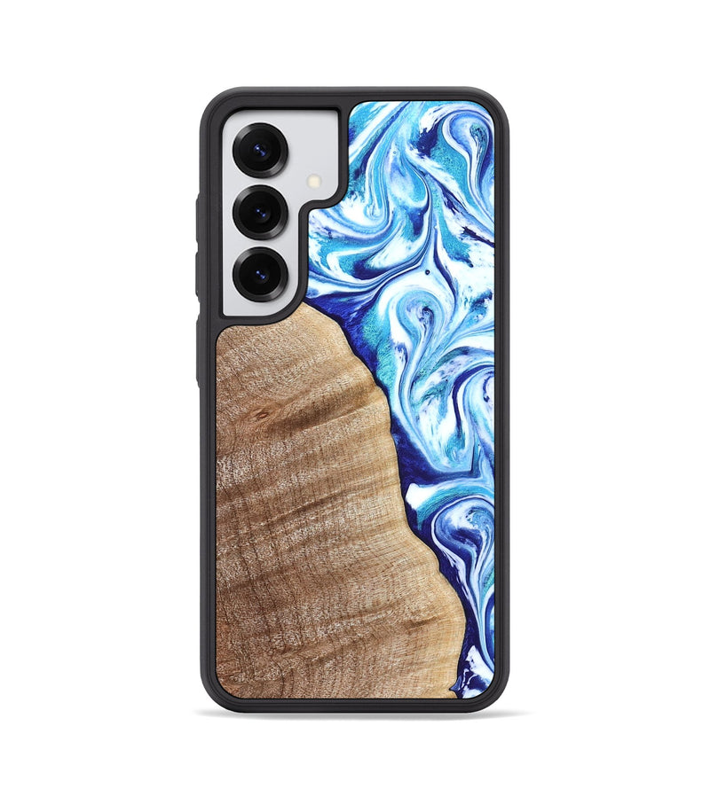 Galaxy S25 Wood Phone Case - Vito (Blue, 821241)