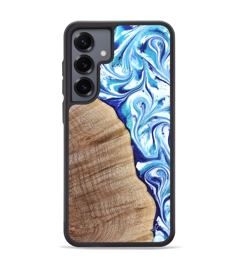 Galaxy S25 Plus Wood Phone Case - Vito (Blue, 821241)