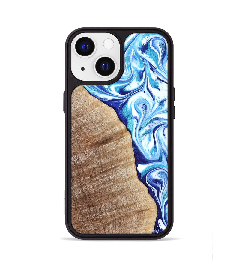 iPhone 13 Wood Phone Case - Vito (Blue, 821241)