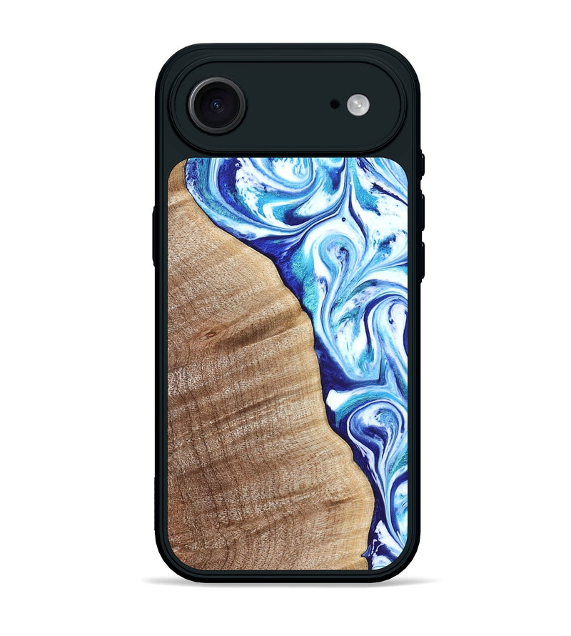 iPhone 17 Air Wood Phone Case - Vito (Blue, 821241)