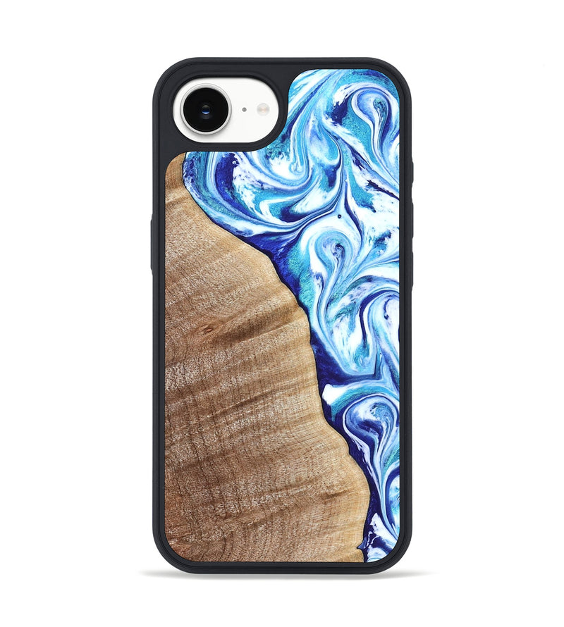 iPhone 17e Wood Phone Case - Vito (Blue, 821241)