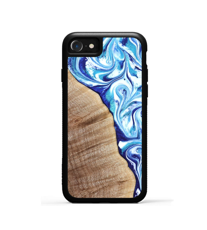 iPhone SE Wood Phone Case - Vito (Blue, 821241)