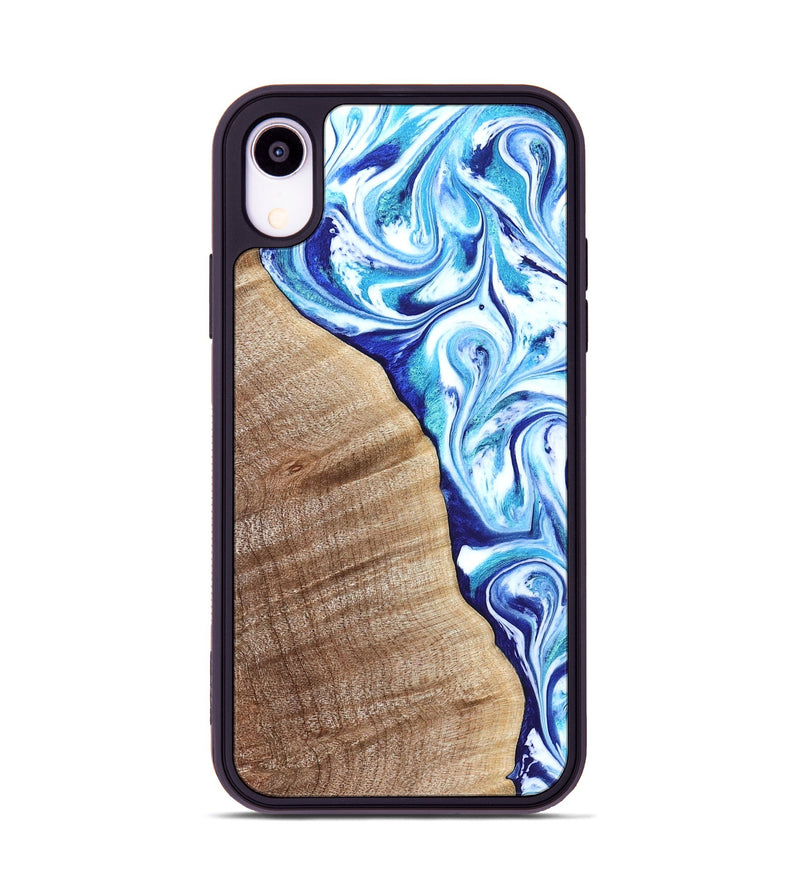 iPhone Xr Wood Phone Case - Vito (Blue, 821241)