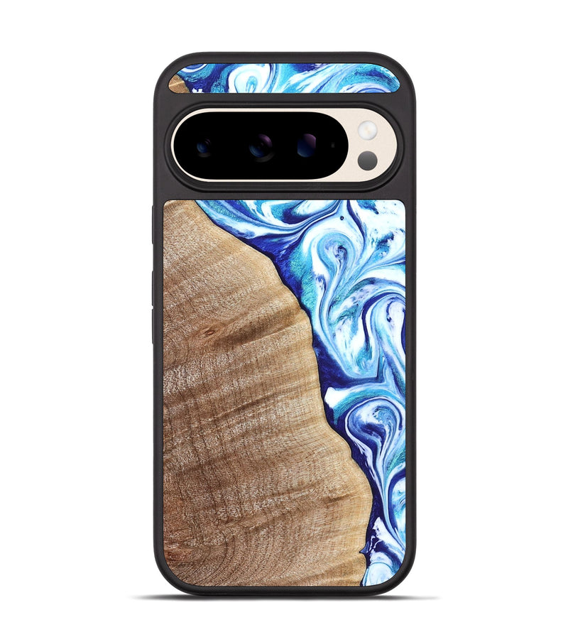Pixel 10 Wood Phone Case - Vito (Blue, 821241)