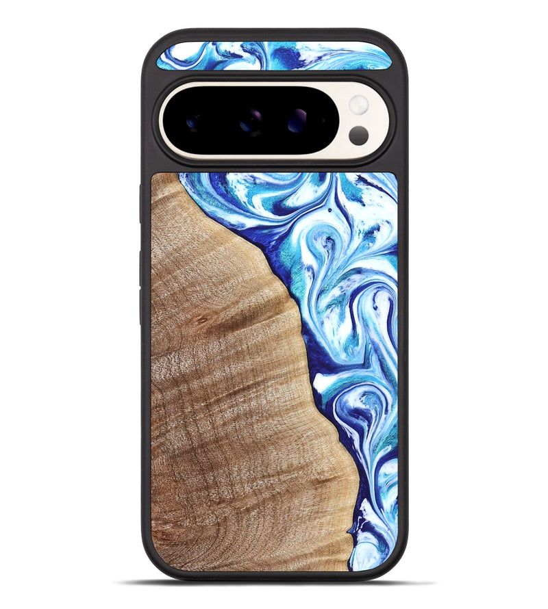 Pixel 10 Pro XL Wood Phone Case - Vito (Blue, 821241)