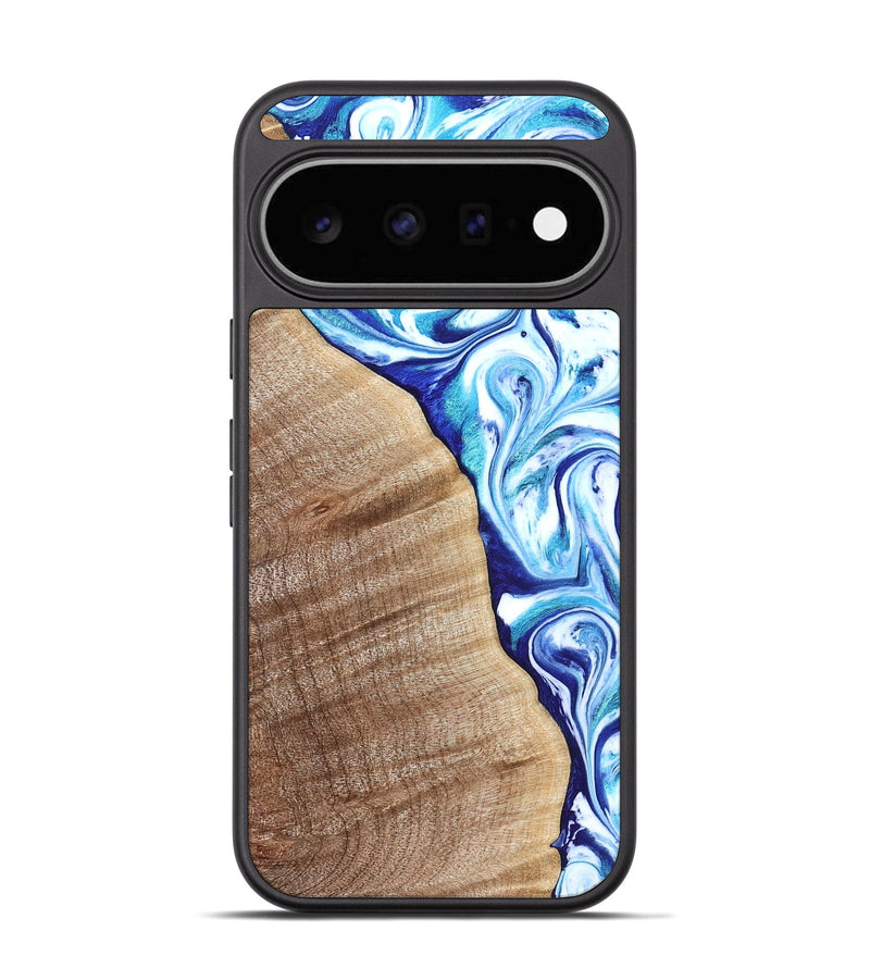 Pixel 11 Wood Phone Case - Vito (Blue, 821241)