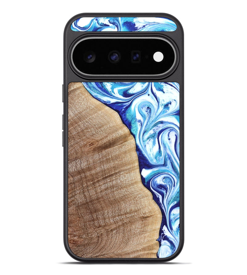 Pixel 11 Pro XL Wood Phone Case - Vito (Blue, 821241)