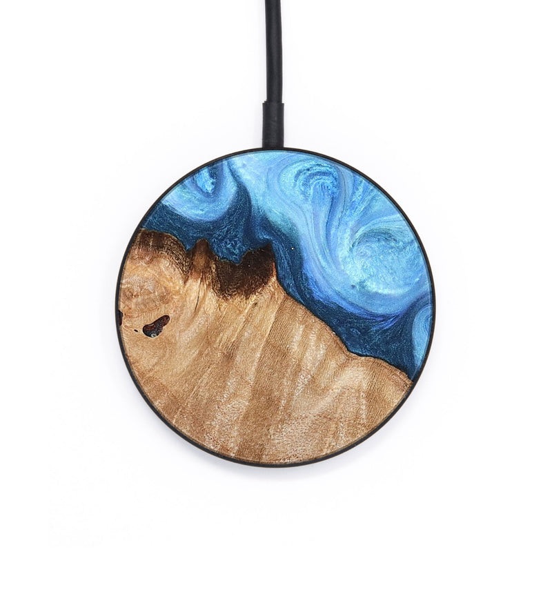 Circle Wood Wireless Charger - Raekwon (Blue, 821243)