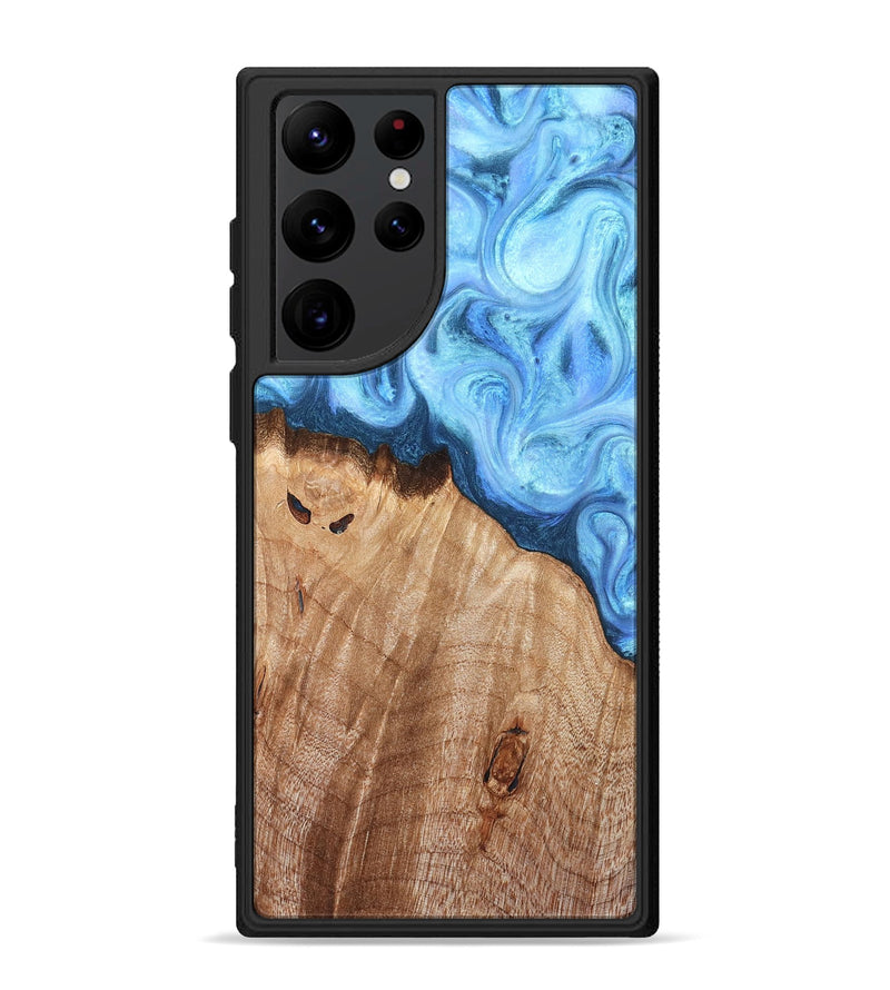 Galaxy S22 Ultra Wood Phone Case - Raekwon (Blue, 821243)
