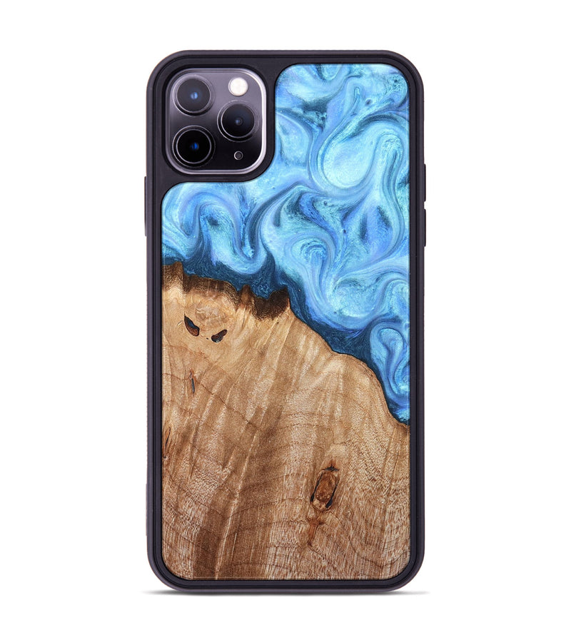 iPhone 11 Pro Max Wood Phone Case - Raekwon (Blue, 821243)