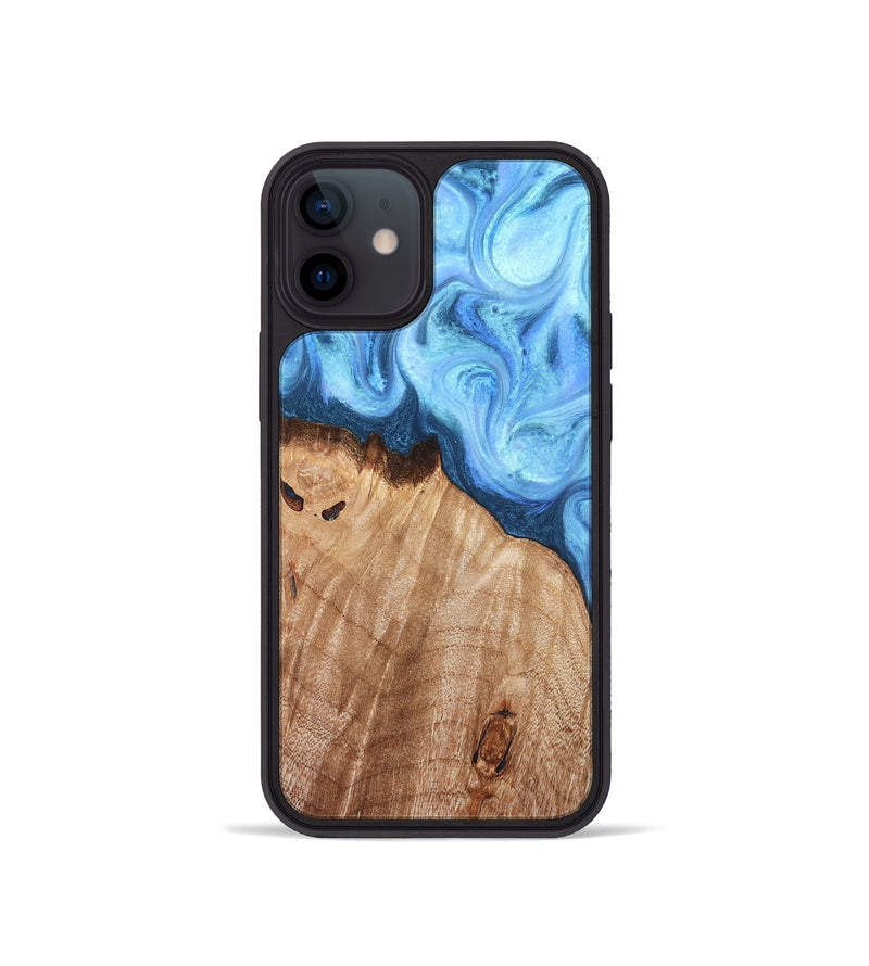 iPhone 12 mini Wood Phone Case - Raekwon (Blue, 821243)