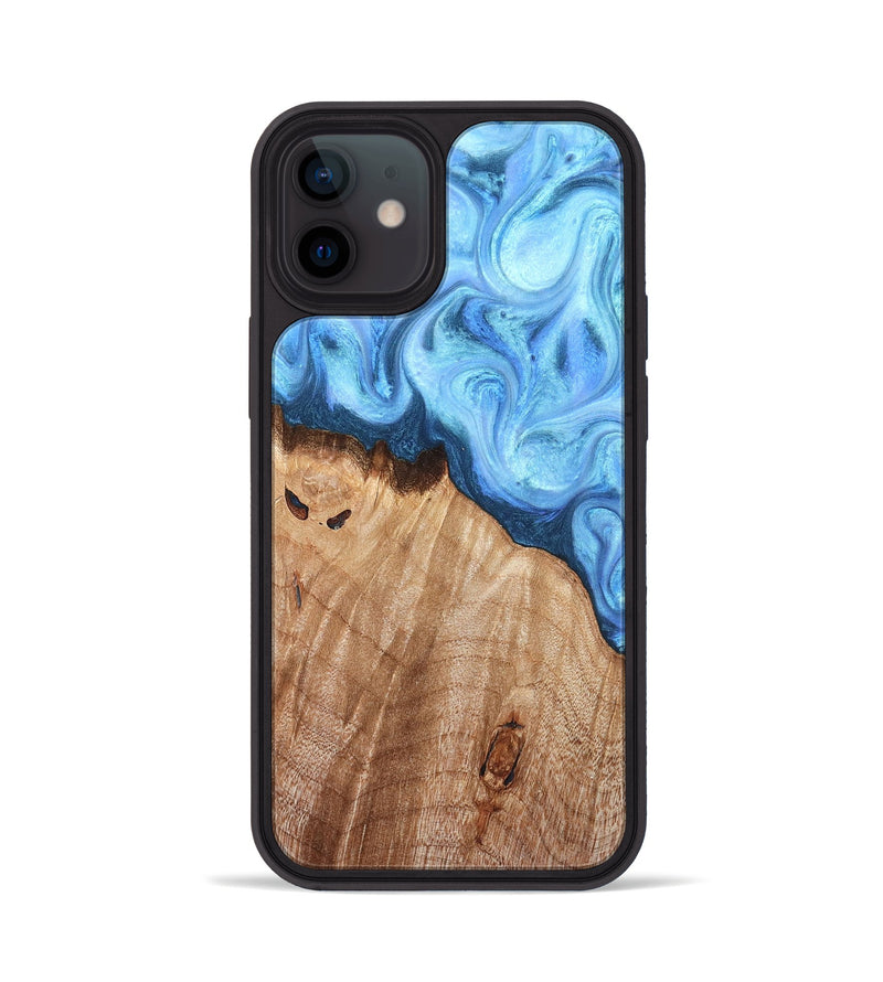 iPhone 12 Wood Phone Case - Raekwon (Blue, 821243)