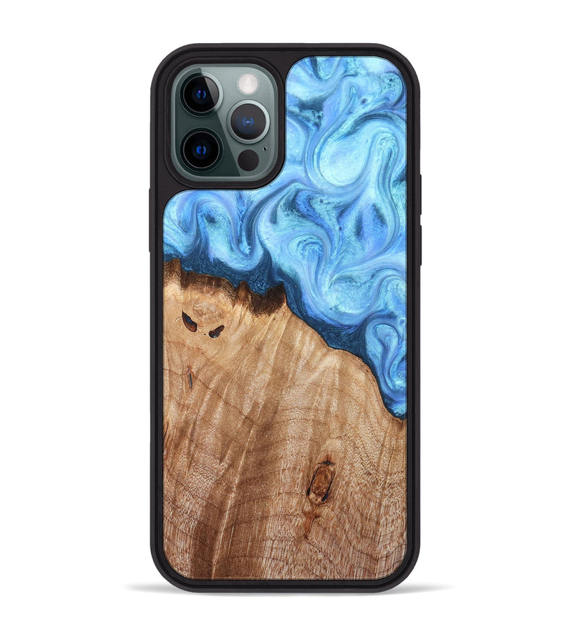 iPhone 12 Pro Max Wood Phone Case - Raekwon (Blue, 821243)