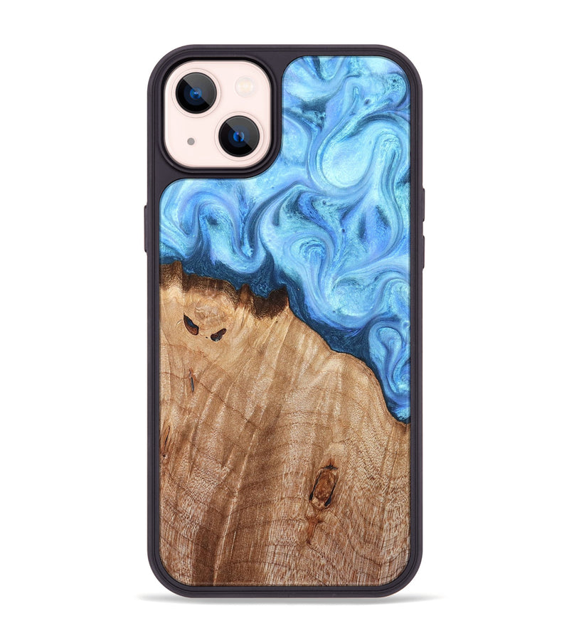 iPhone 14 Plus Wood Phone Case - Raekwon (Blue, 821243)