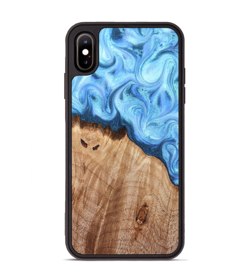 iPhone Xs Max Wood Phone Case - Raekwon (Blue, 821243)