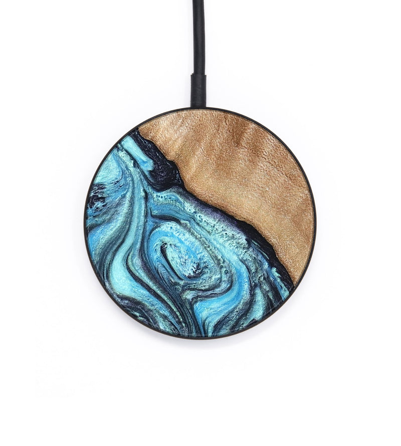 Circle Wood Wireless Charger - Jules (Blue, 821245)
