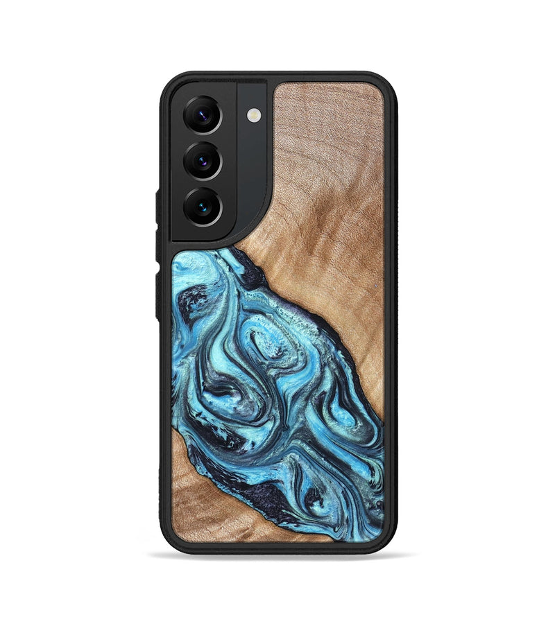 Galaxy S22 Wood Phone Case - Jules (Blue, 821245)