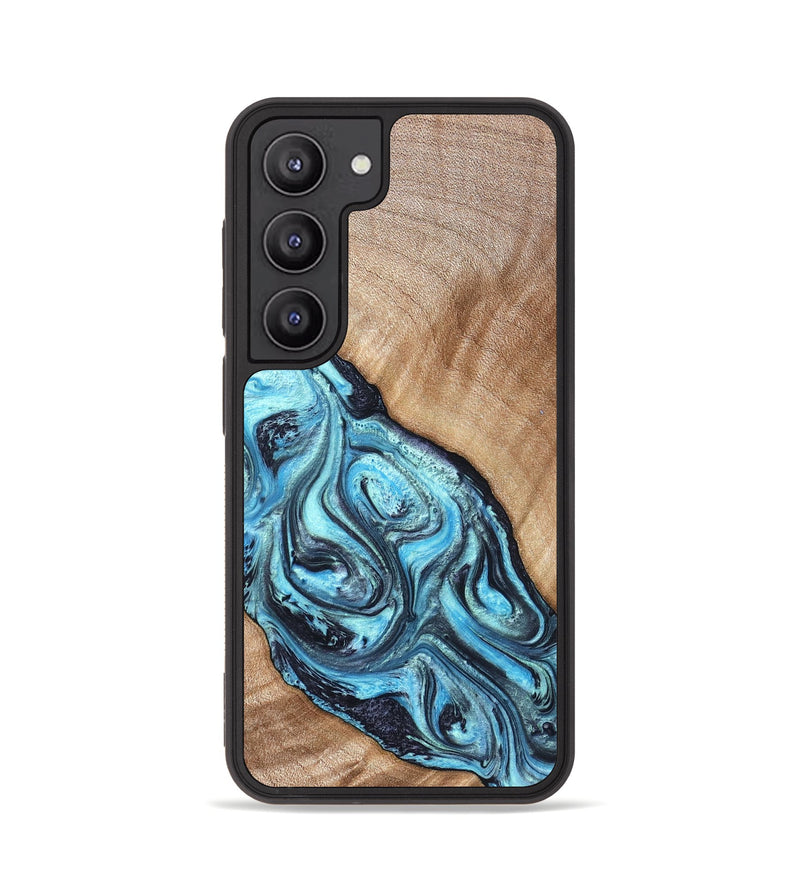 Galaxy S23 Wood Phone Case - Jules (Blue, 821245)