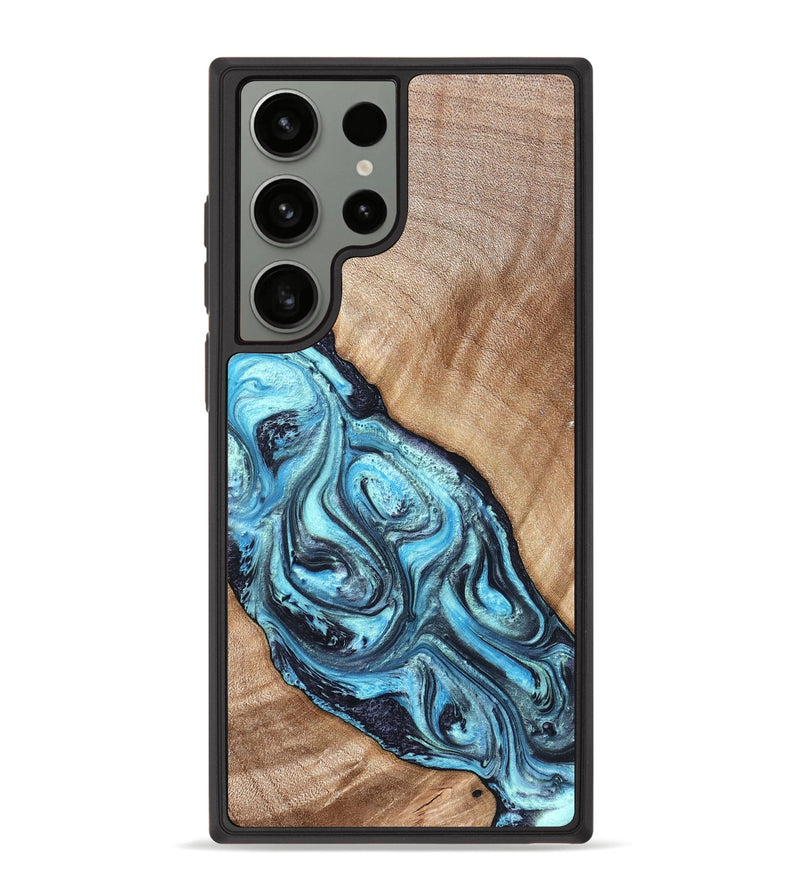 Galaxy S23 Ultra Wood Phone Case - Jules (Blue, 821245)