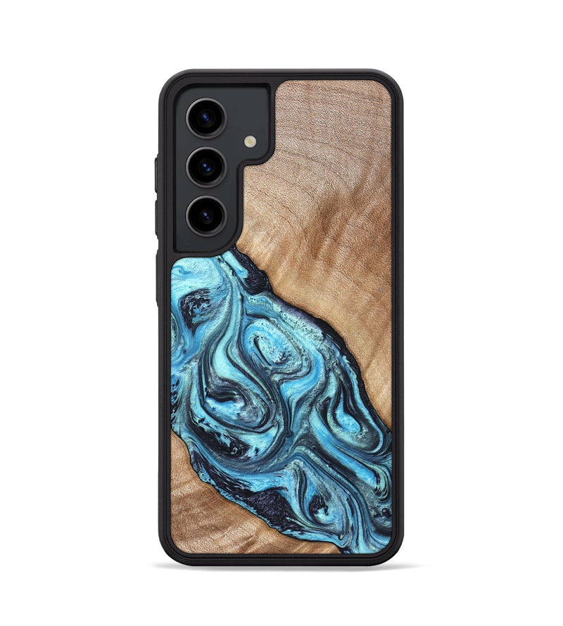 Galaxy S24 Wood Phone Case - Jules (Blue, 821245)