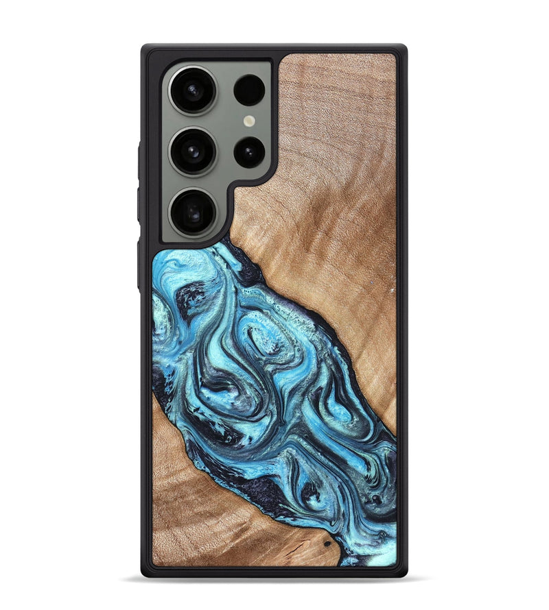 Galaxy S24 Ultra Wood Phone Case - Jules (Blue, 821245)