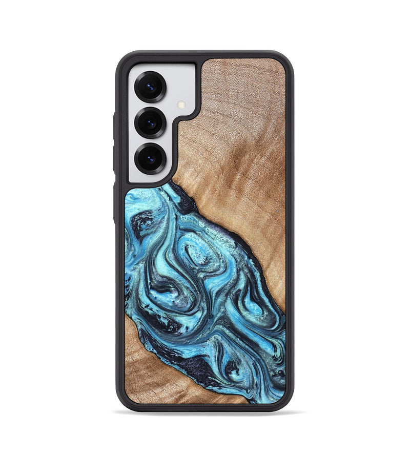 Galaxy S25 Wood Phone Case - Jules (Blue, 821245)