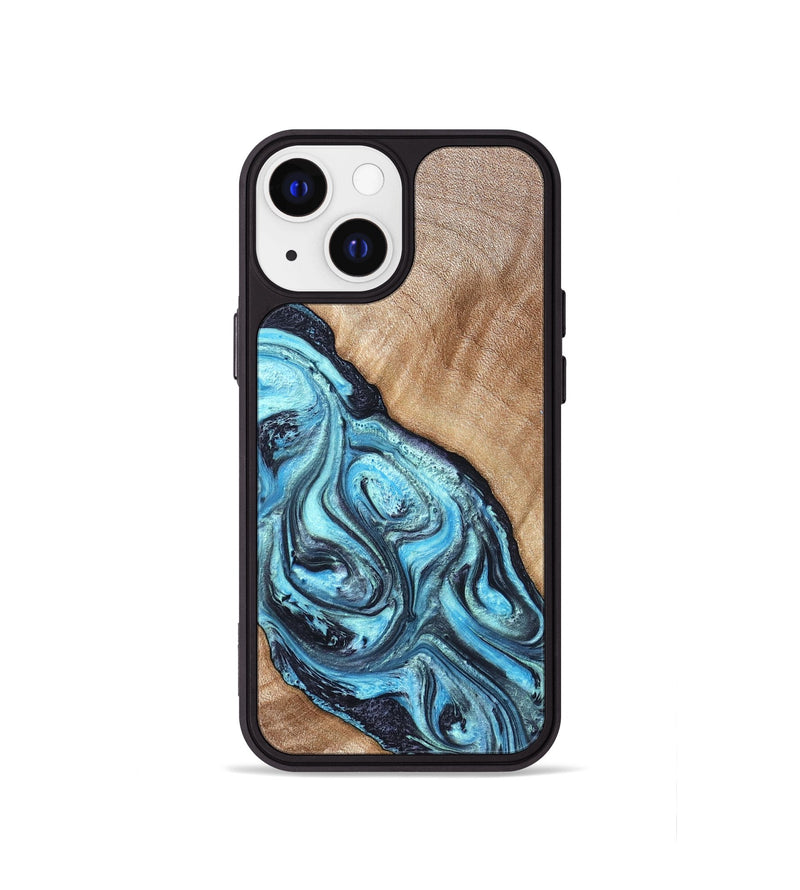 iPhone 13 mini Wood Phone Case - Jules (Blue, 821245)