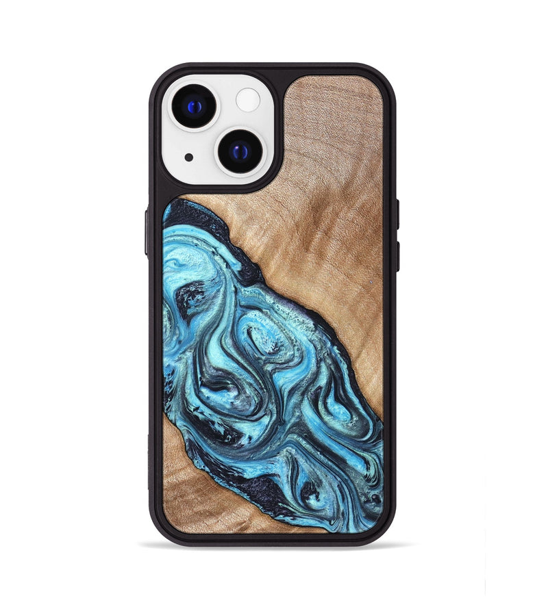 iPhone 13 Wood Phone Case - Jules (Blue, 821245)