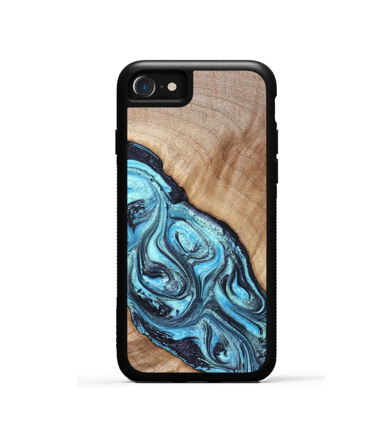 iPhone SE Wood Phone Case - Jules (Blue, 821245)