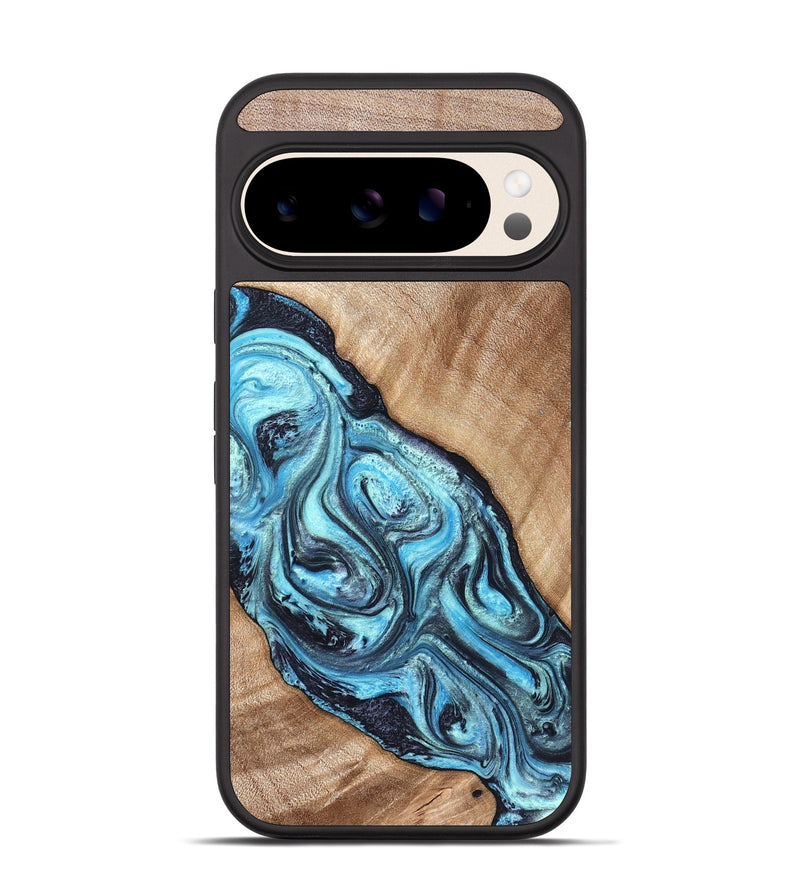 Pixel 10 Wood Phone Case - Jules (Blue, 821245)