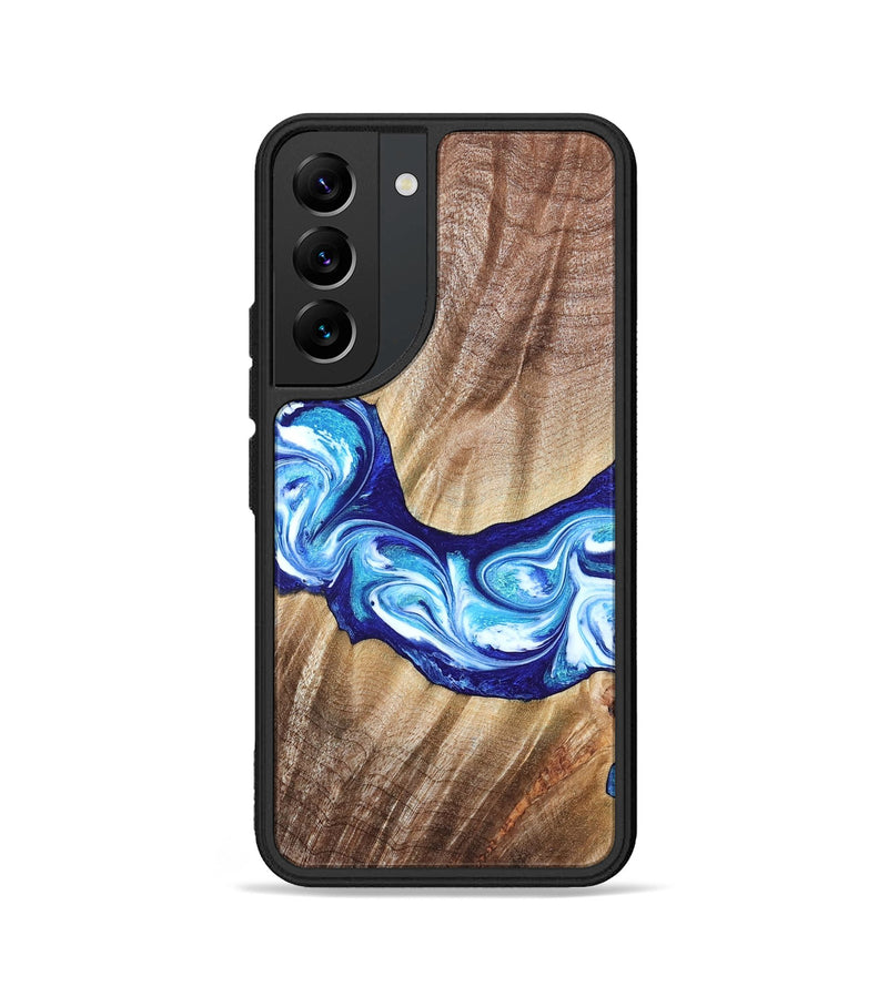 Galaxy S22 Wood Phone Case - Elia (Blue, 821246)