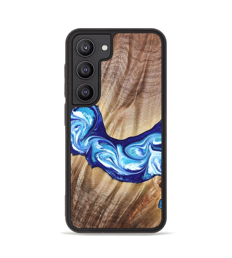 Galaxy S23 Wood Phone Case - Elia (Blue, 821246)