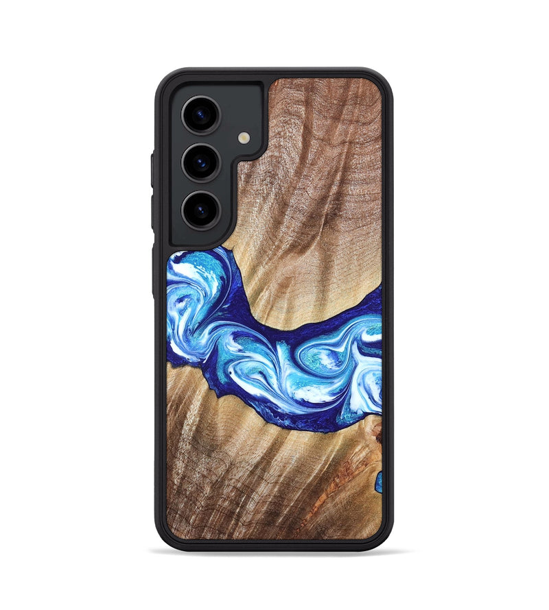 Galaxy S24 Wood Phone Case - Elia (Blue, 821246)