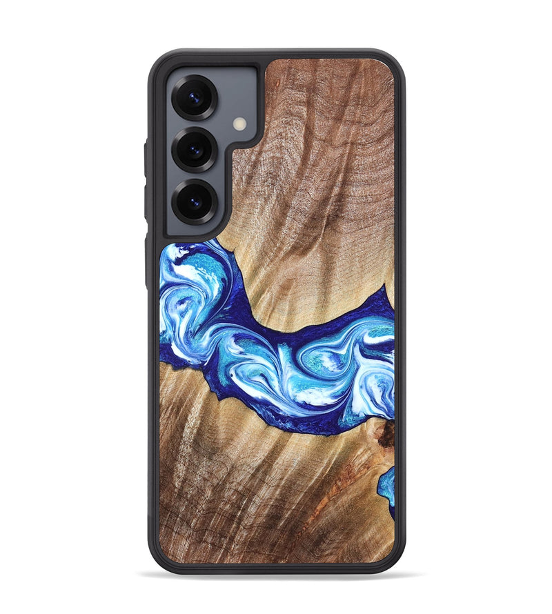 Galaxy S25 Plus Wood Phone Case - Elia (Blue, 821246)