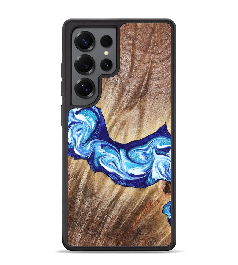 Galaxy S25 Ultra Wood Phone Case - Elia (Blue, 821246)
