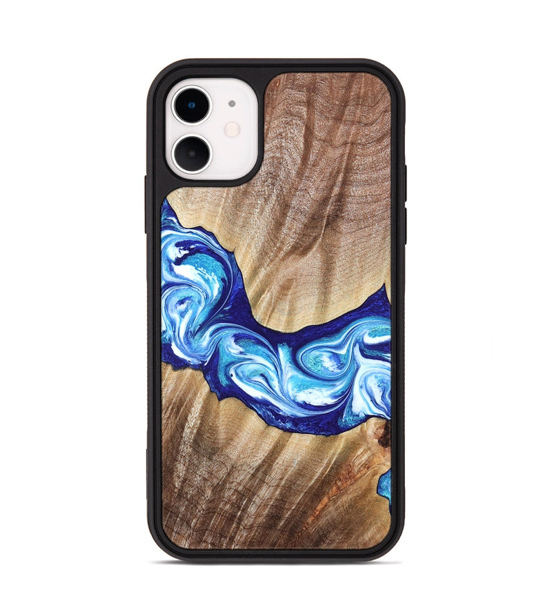iPhone 11 Wood Phone Case - Elia (Blue, 821246)
