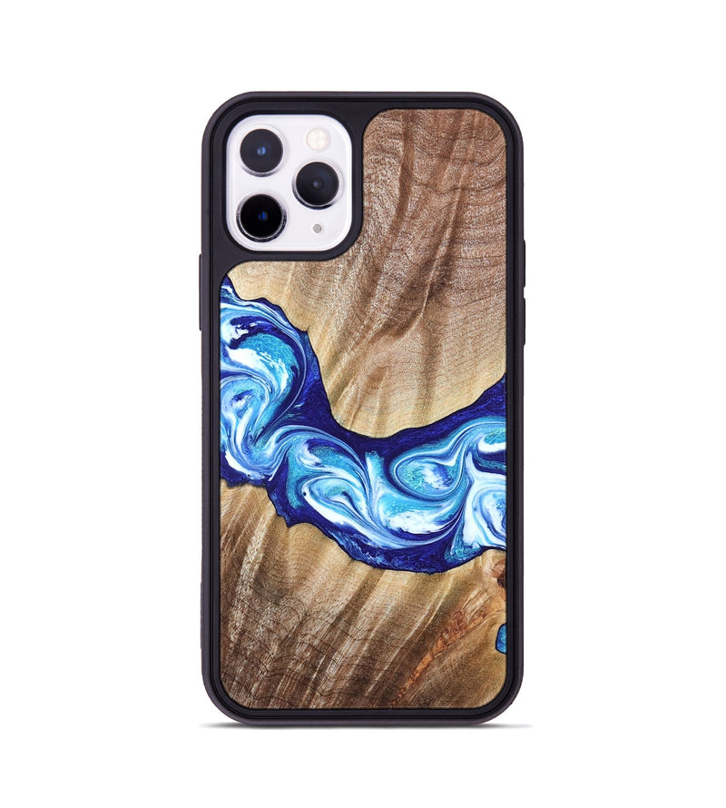 iPhone 11 Pro Wood Phone Case - Elia (Blue, 821246)
