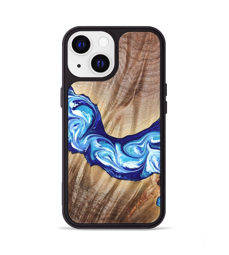 iPhone 13 Wood Phone Case - Elia (Blue, 821246)