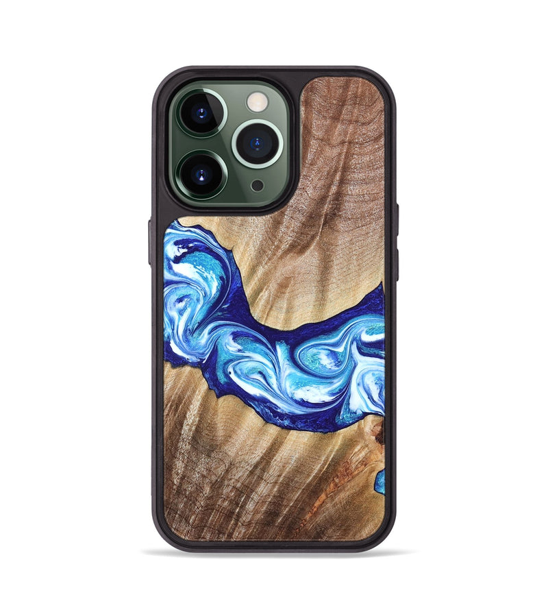 iPhone 13 Pro Wood Phone Case - Elia (Blue, 821246)